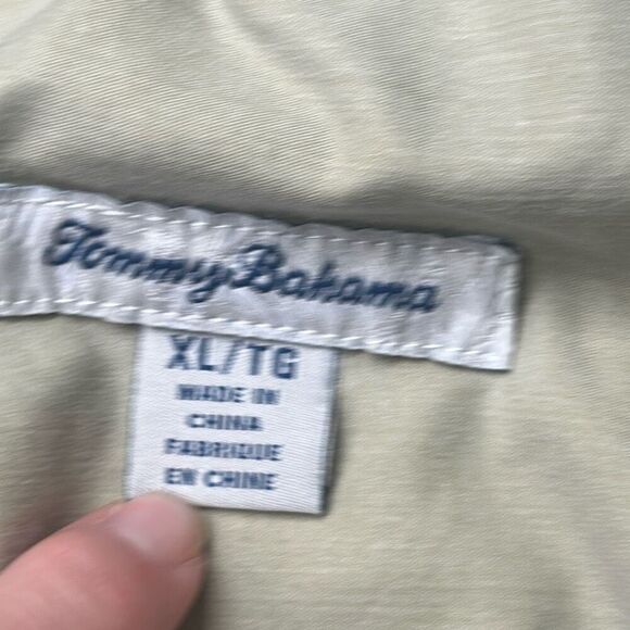 Tommy Bahama Boracay Lightweight Pull-On Pants size XL Tan Chino Khaki Elastic - Picture 8 of 10